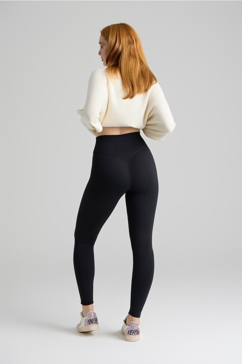 Shape High-Rise Leggings, Alternate, color, Black