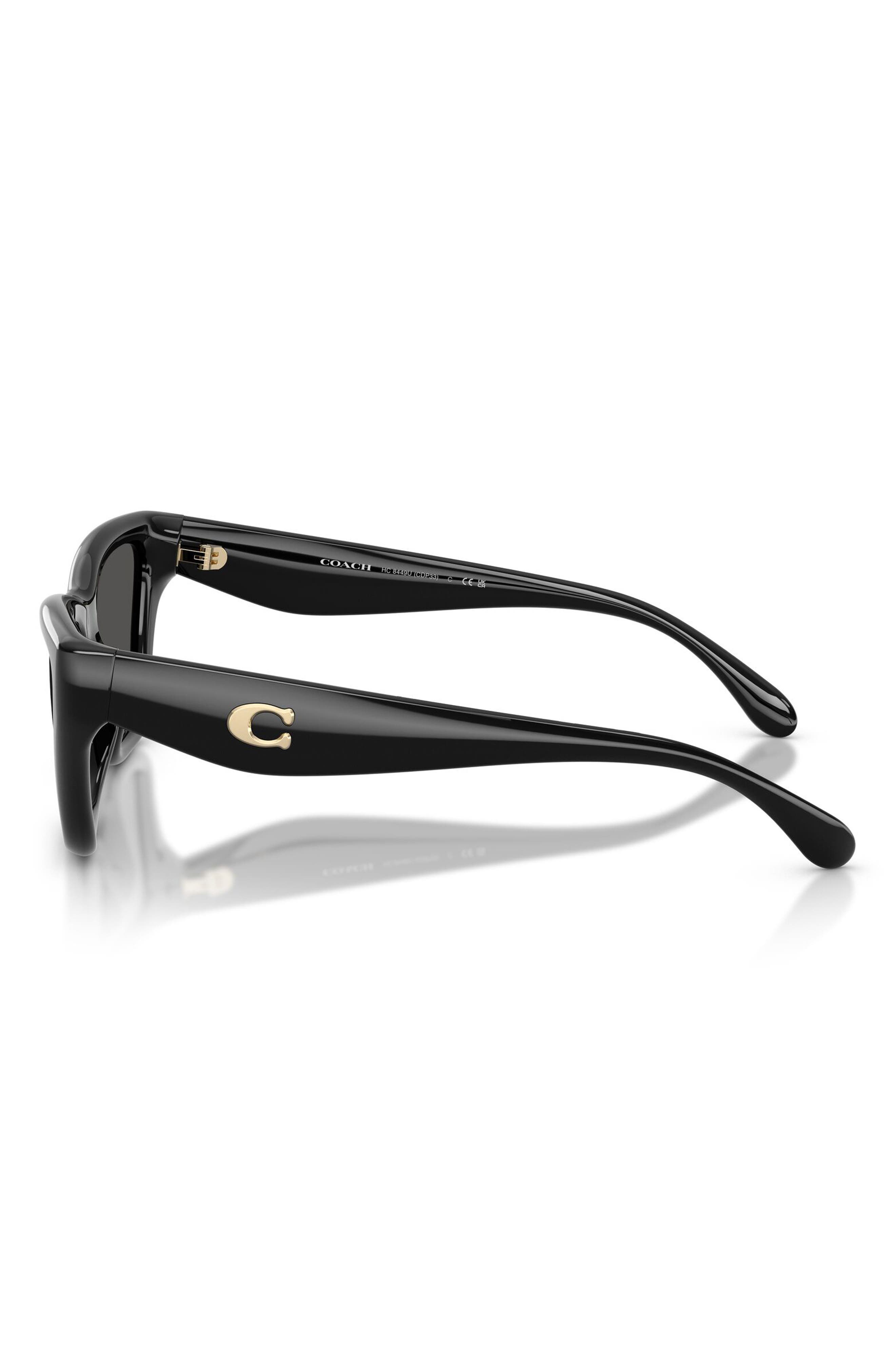 Cat Eye Sunglasses with Scratch Resistant Lenses, 56 mm 56mm Polarized Cat Eye Sunglasses (Women) | Nordstrom main image 3