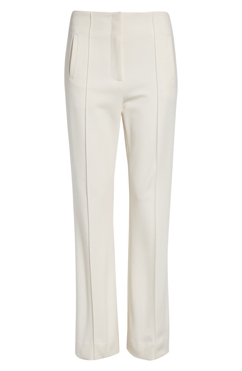 Veronica Beard Kean Pintuck Pleat Crop Pants, Alternate, color, Dove