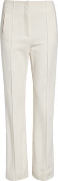 Veronica Beard Kean Pintuck Pleat Crop Pants