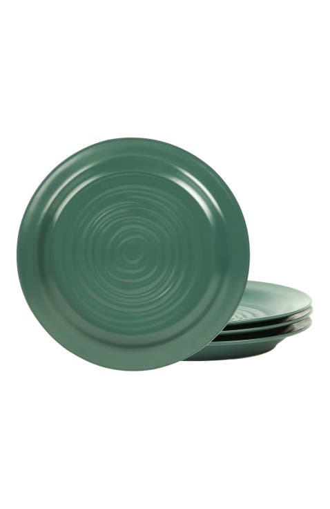 Orbit Stoneware 4-Piece Dinner Plate Set