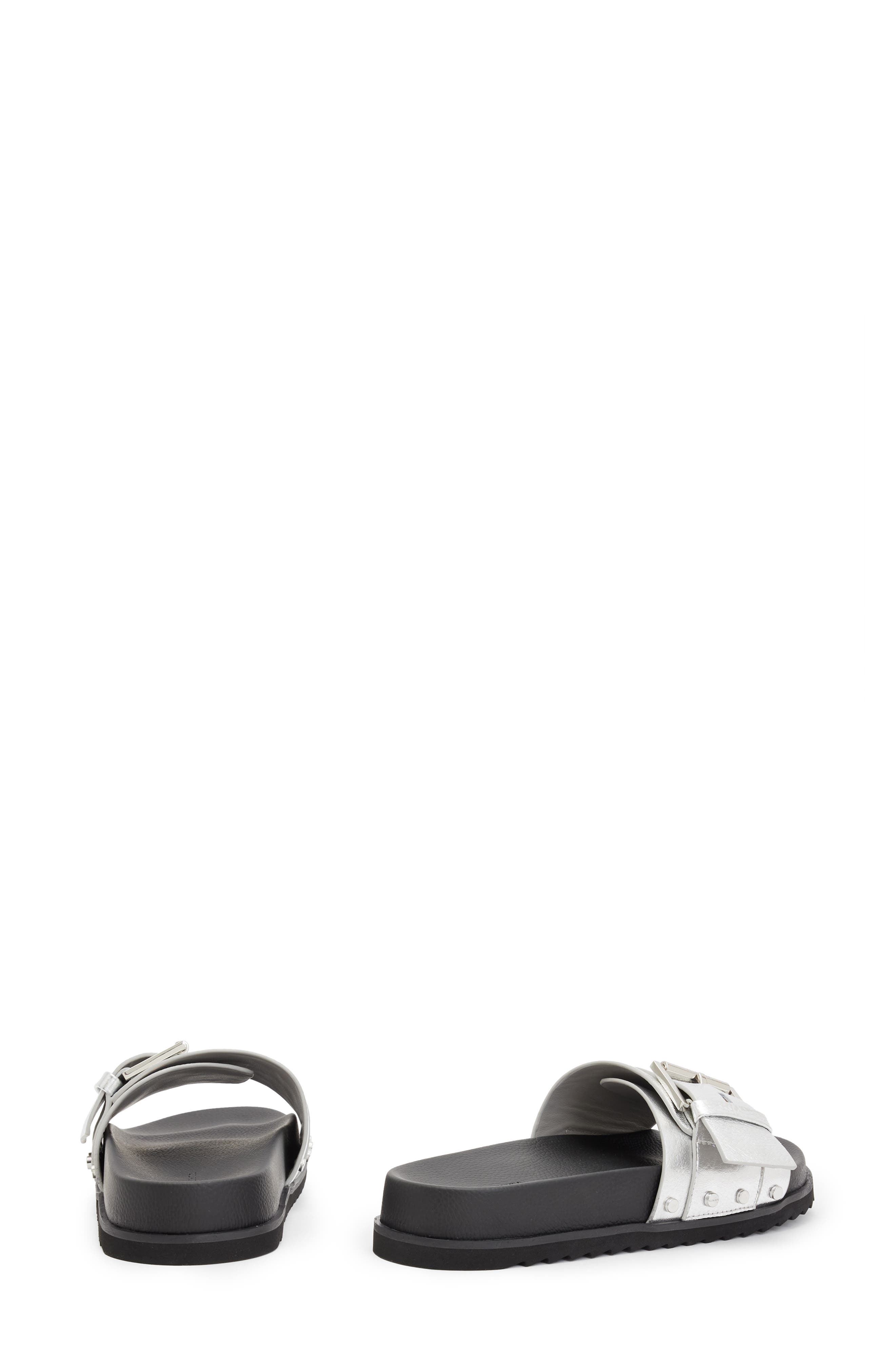 AllSaints Ellie Stud Slide Sandal, Alternate, color, 