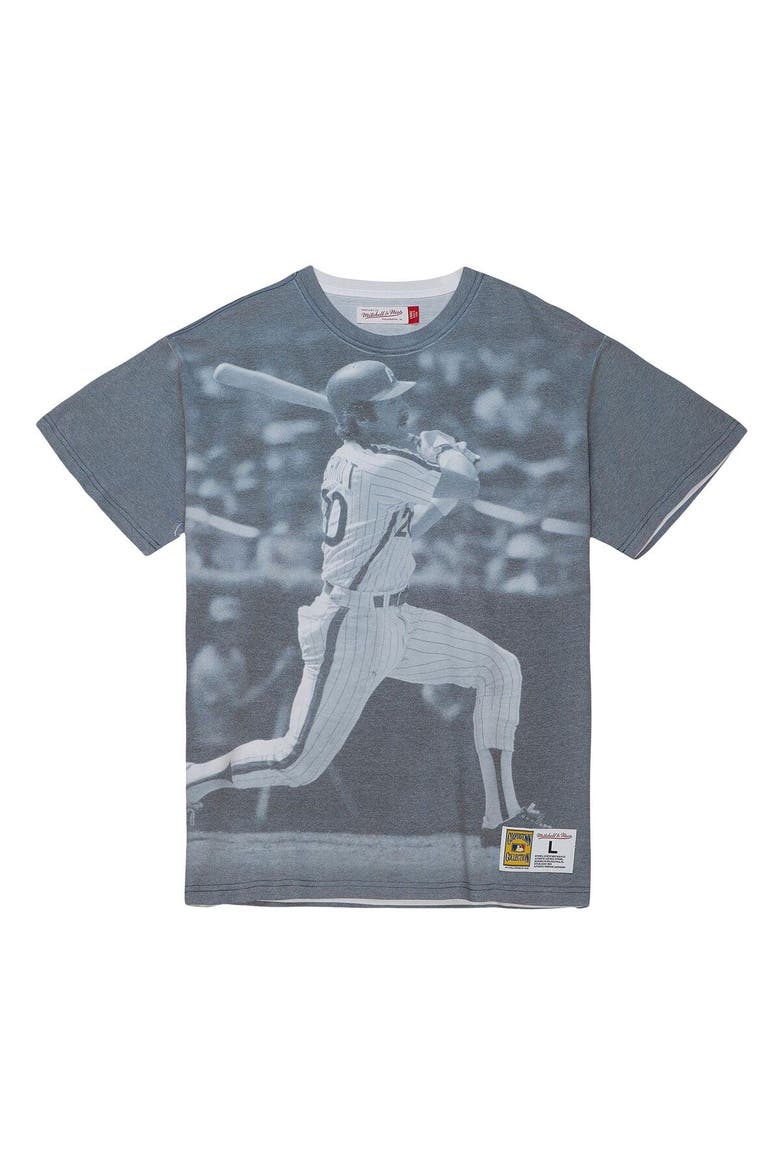 Men's Mitchell & Ness Mike Schmidt Philadelphia Phillies Cooperstown Collection Highlight Sublimated Player Graphic T-Shirt, Alternate, color, White