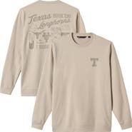 TravisMathew Men's TravisMathew  Tan Texas Longhorns Campus Hero Fleece Tri-Blend Sweatshirt