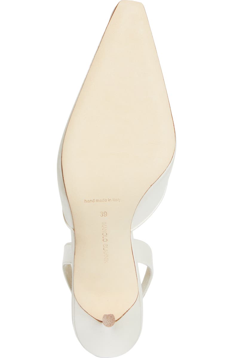Manolo Blahnik Borelapla Slingback Pump, Alternate, color, Light Cream