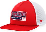 MAJESTIC Men's Majestic Red/White Washington Nationals Foam Trucker Snapback Hat