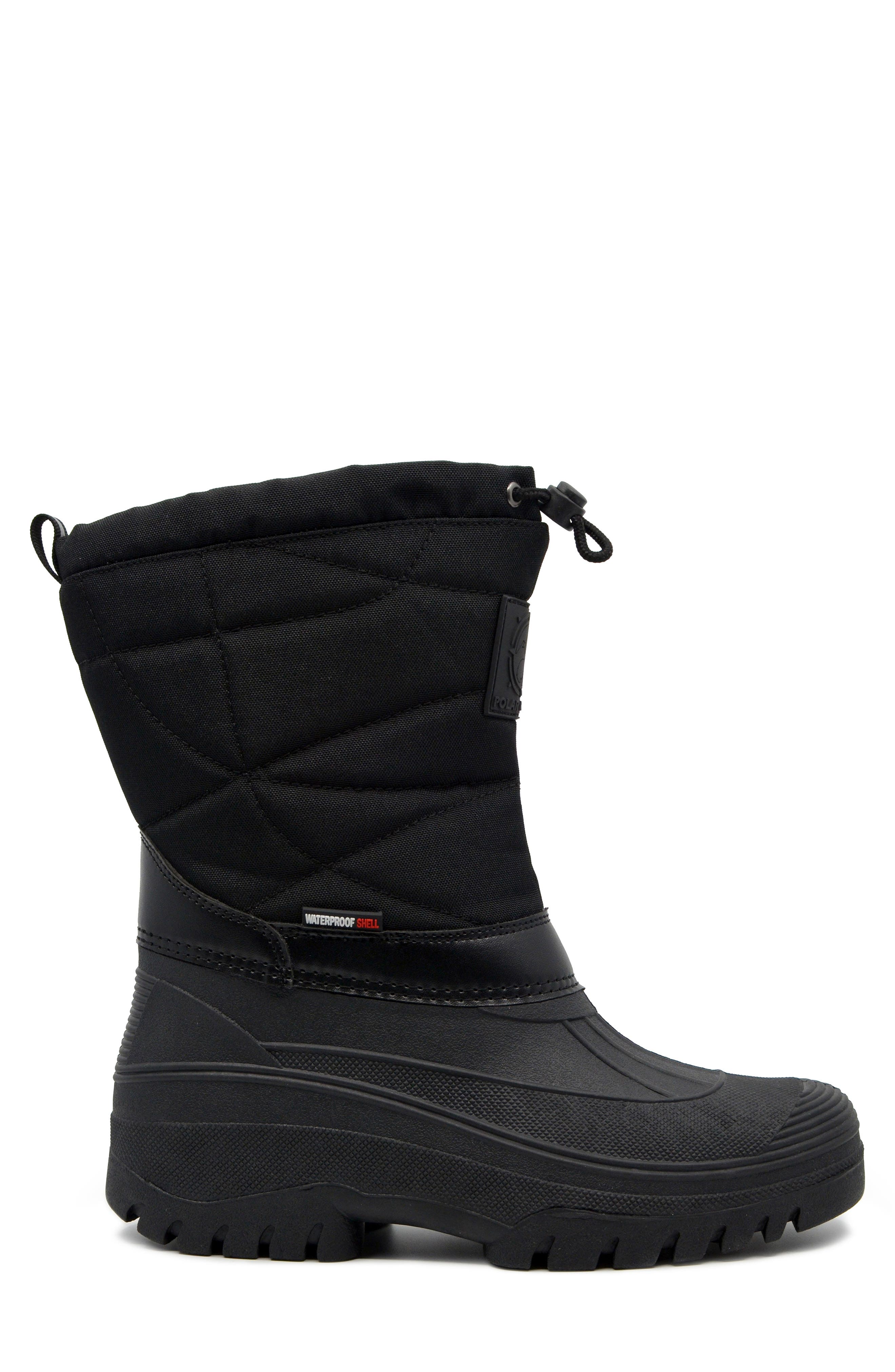 POLAR RANGE Dryden Waterproof Snow Boot, Alternate, color, Black