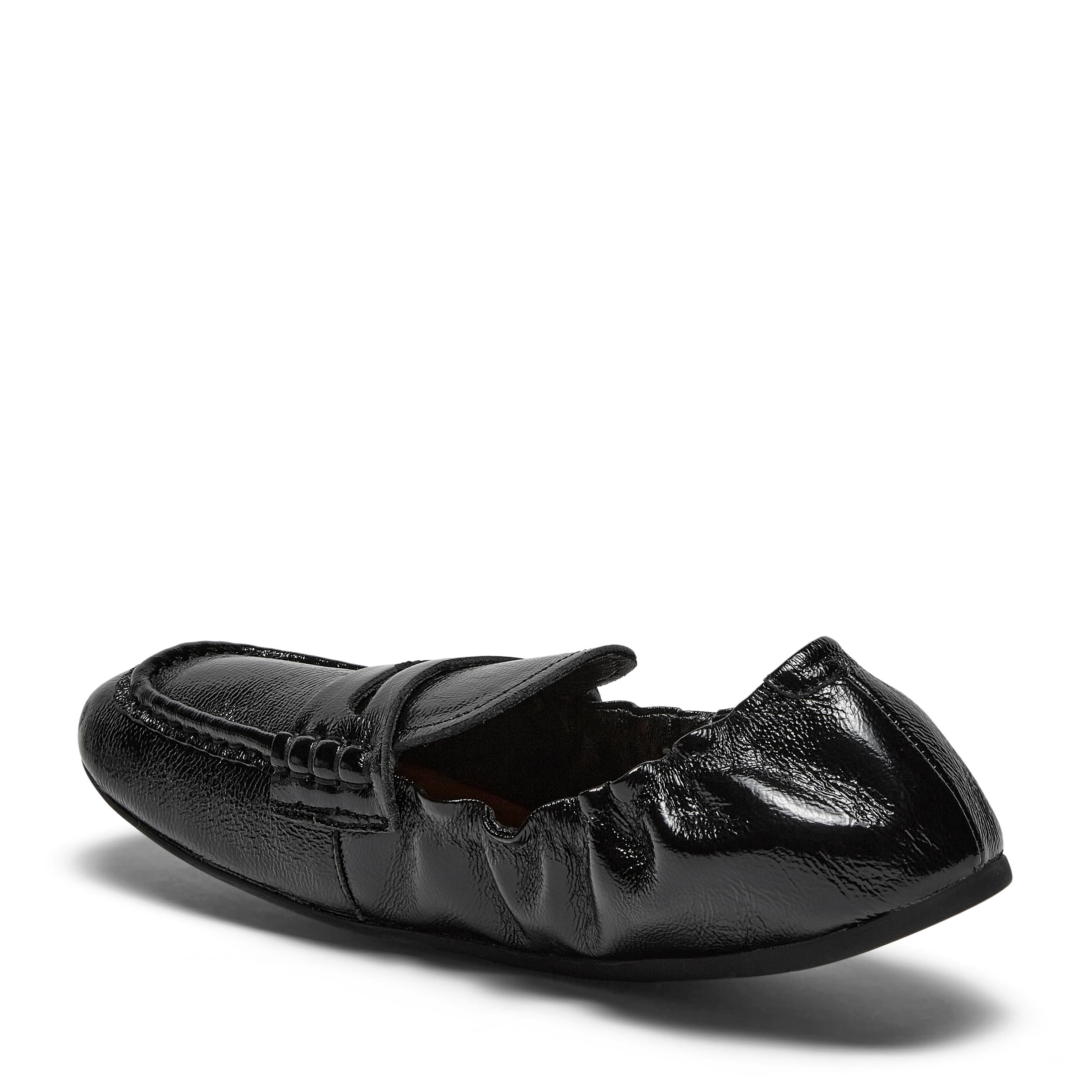 Will be Loafer, Alternate, color, Black Crinkle Leather