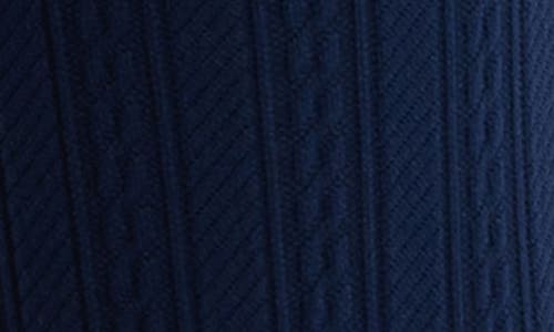 Hue Cable Knee High Socks In Blue
