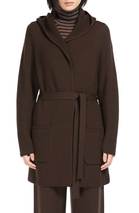 Finezza Hooded Virgin Wool Cardigan