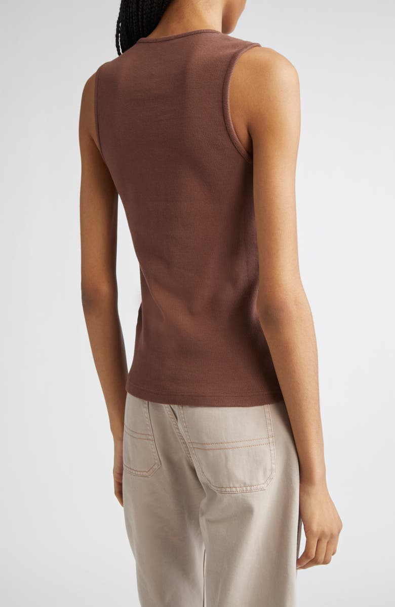 JW Anderson Button Front Stretch Cotton Tank, Alternate, color, 