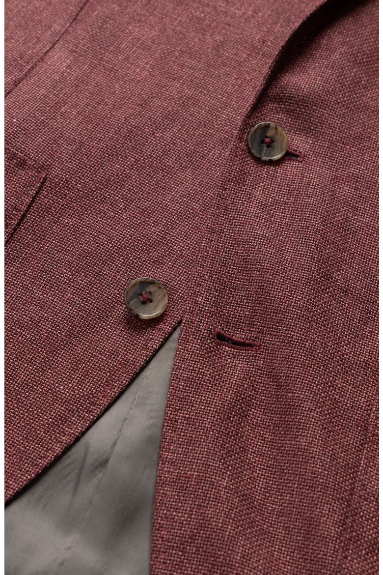 The Cascades Slub Linen & Wool Sport Coat, Alternate, color, OXBLOOD