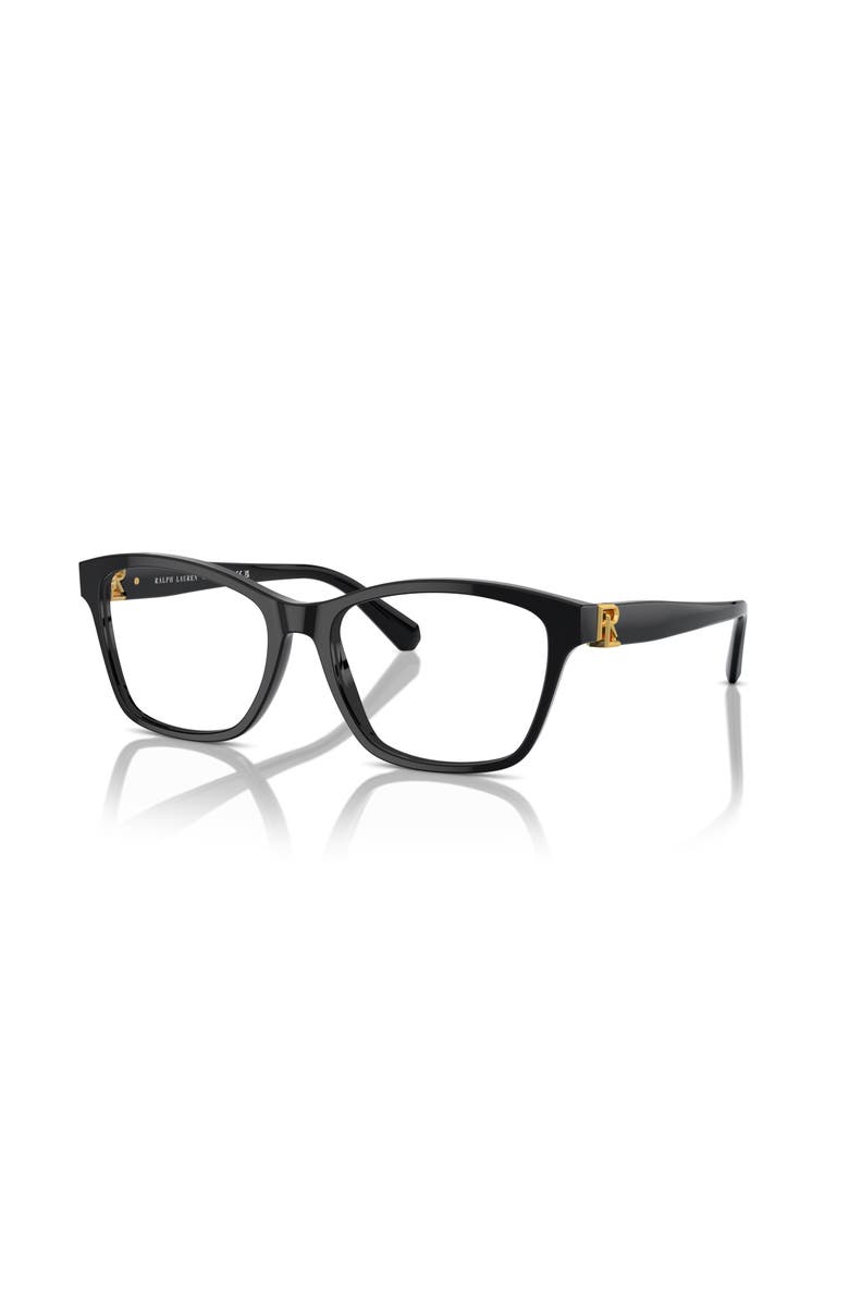 Ralph Lauren 56mm Cat Eye optical glasses, Main, color, Black