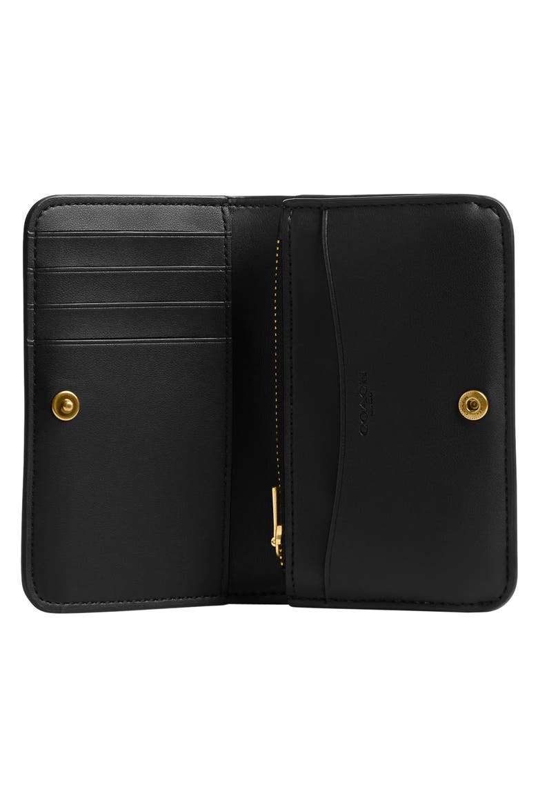 Essential Slim Bifold Leather Card Case, Alternate, color, B4/BLACK
