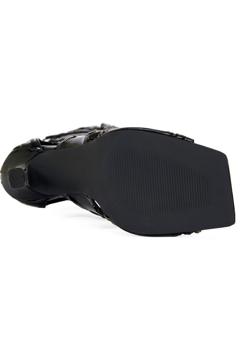 AZALEA WANG Indrani Snake Gladiator Boot, Alternate, color, Black