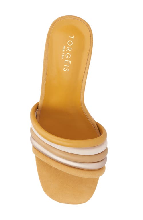 Torgeis Idra Slide Sandal In Camel