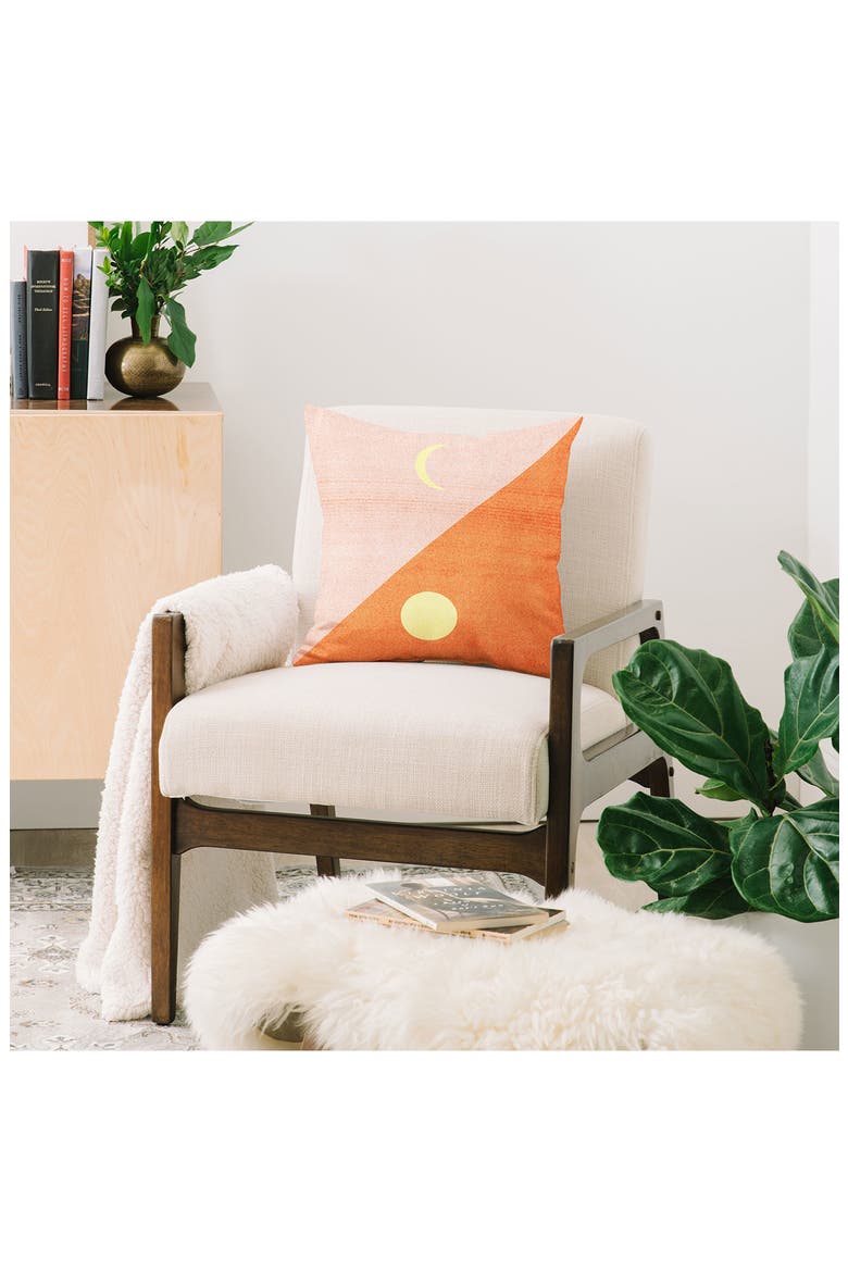 Nick Nelson Last Days Of Summer Throw Pillow, Alternate, color, ORANGE