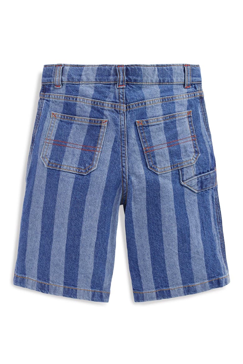 Kids' Vertical Stripe Carpenter Shorts, Alternate, color, SHADOW STRIPE