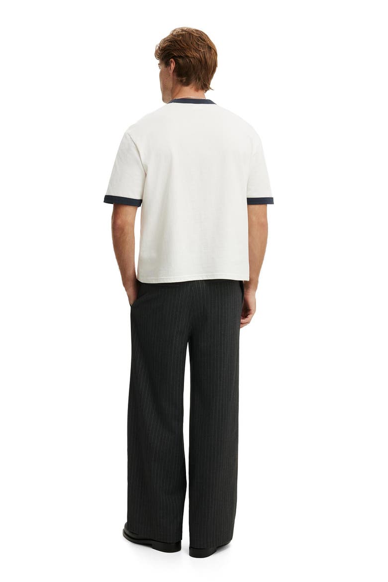 Men's Super Baggy Pleated Pant, Alternate, color, Dark Charcoal Pinstripe