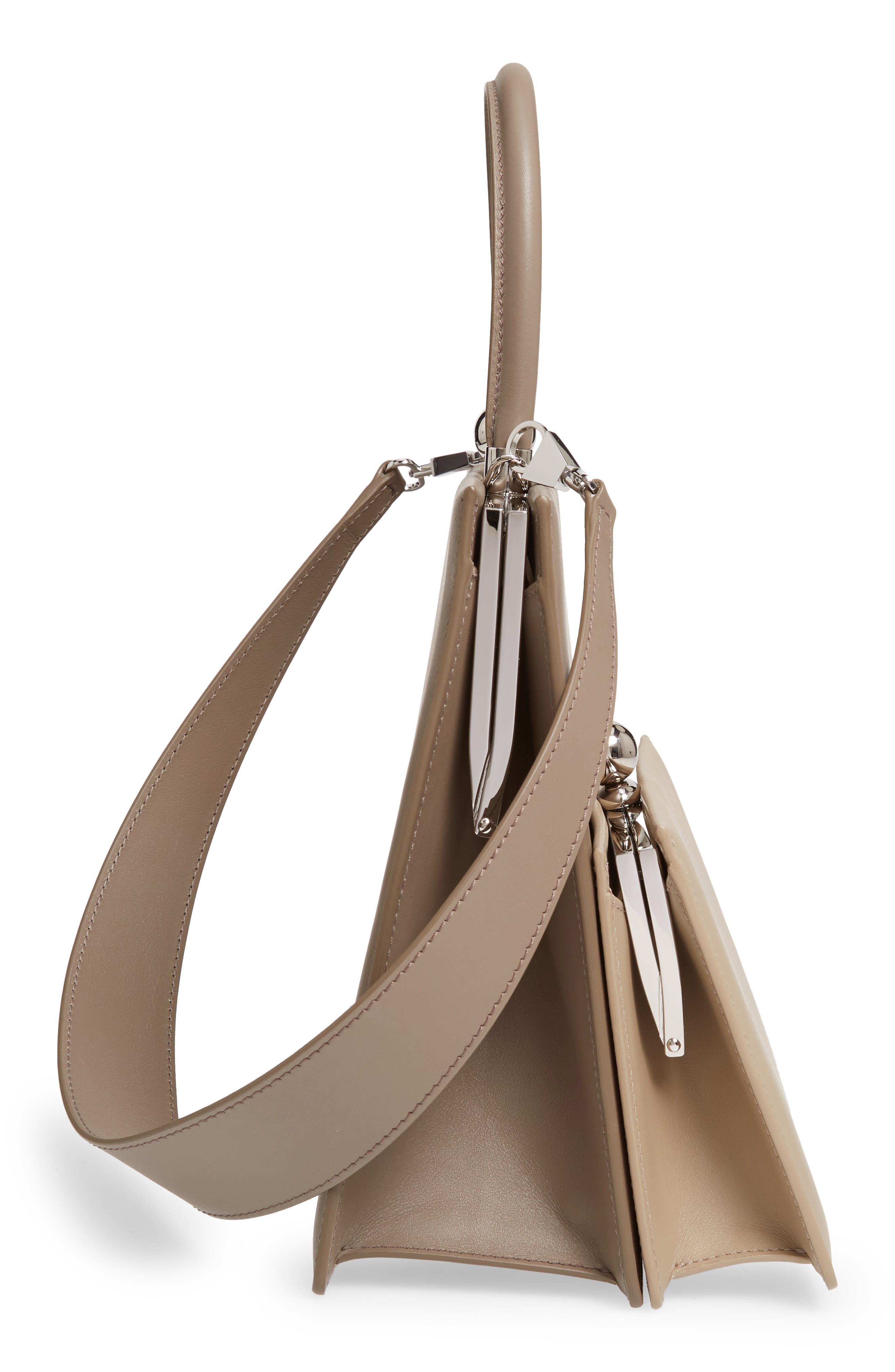 Ratio et Motus Twin Frame Leather Satchel, Alternate, color, 