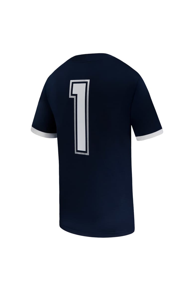 Men's Nike #1 Navy UConn Huskies Untouchable Replica Game Jersey, Alternate, color, Navy