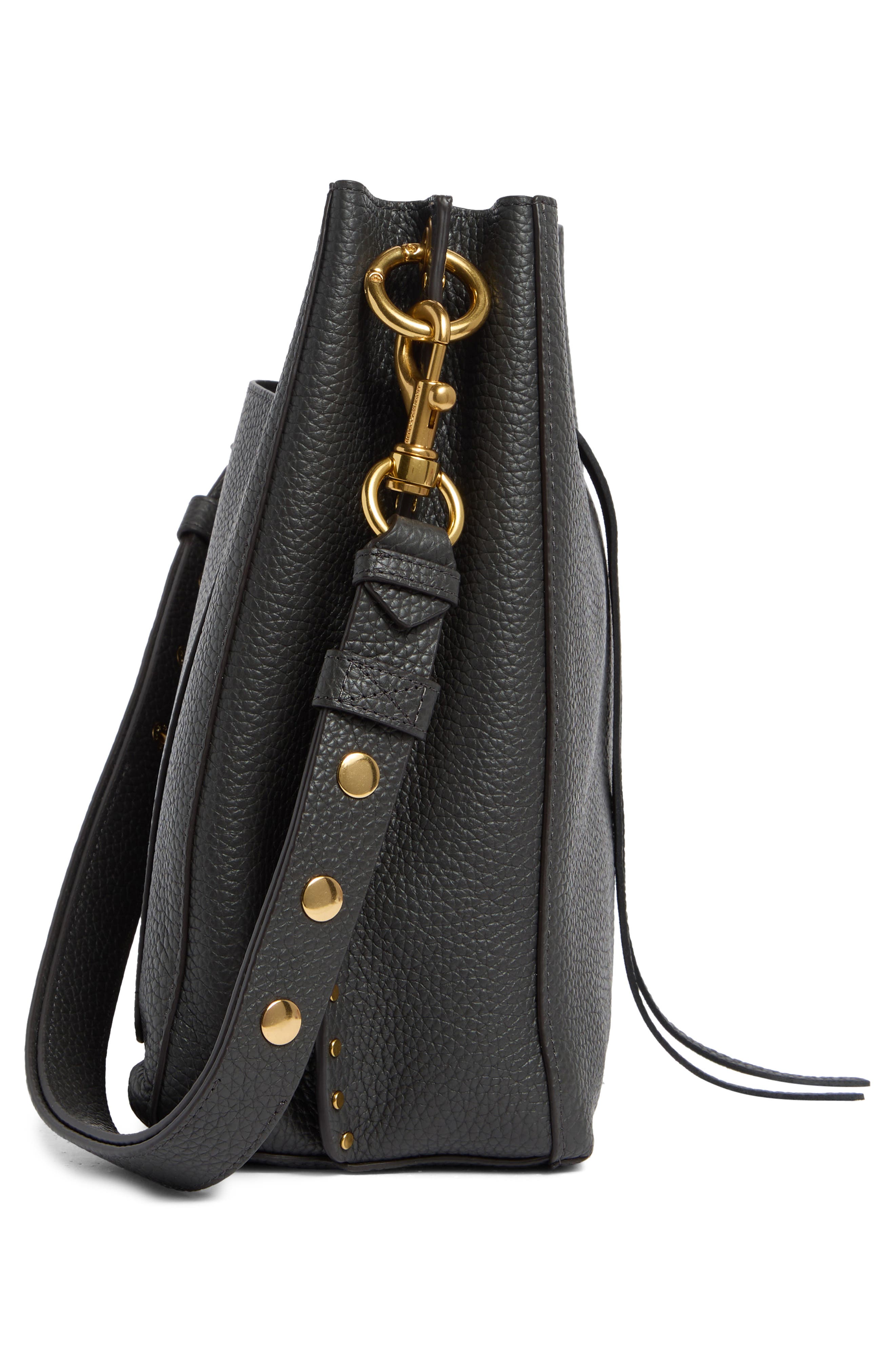 Rebecca Minkoff Darren Pebbled Leather Shoulder Bag, Alternate, color, 