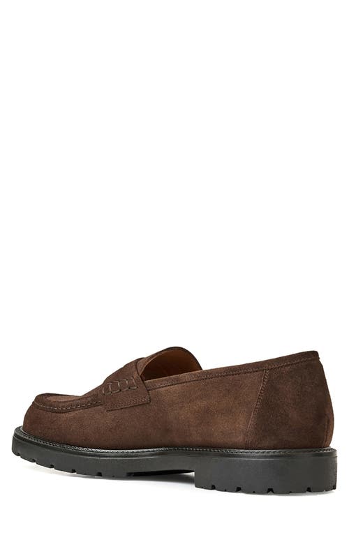 Aquatalia Blake Water Resistant Penny Loafer In Brown