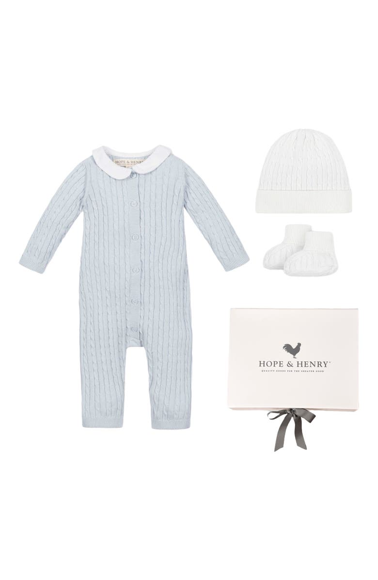 Hope & Henry Baby 4 Piece Gift Set with Box, Infant, Main, color, 