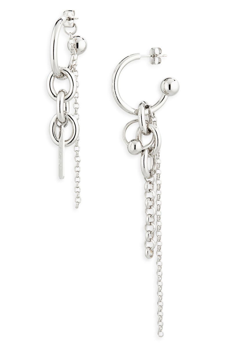 Justine Clenquet Lewis Mismatched Hoop Earrings, Main, color, 