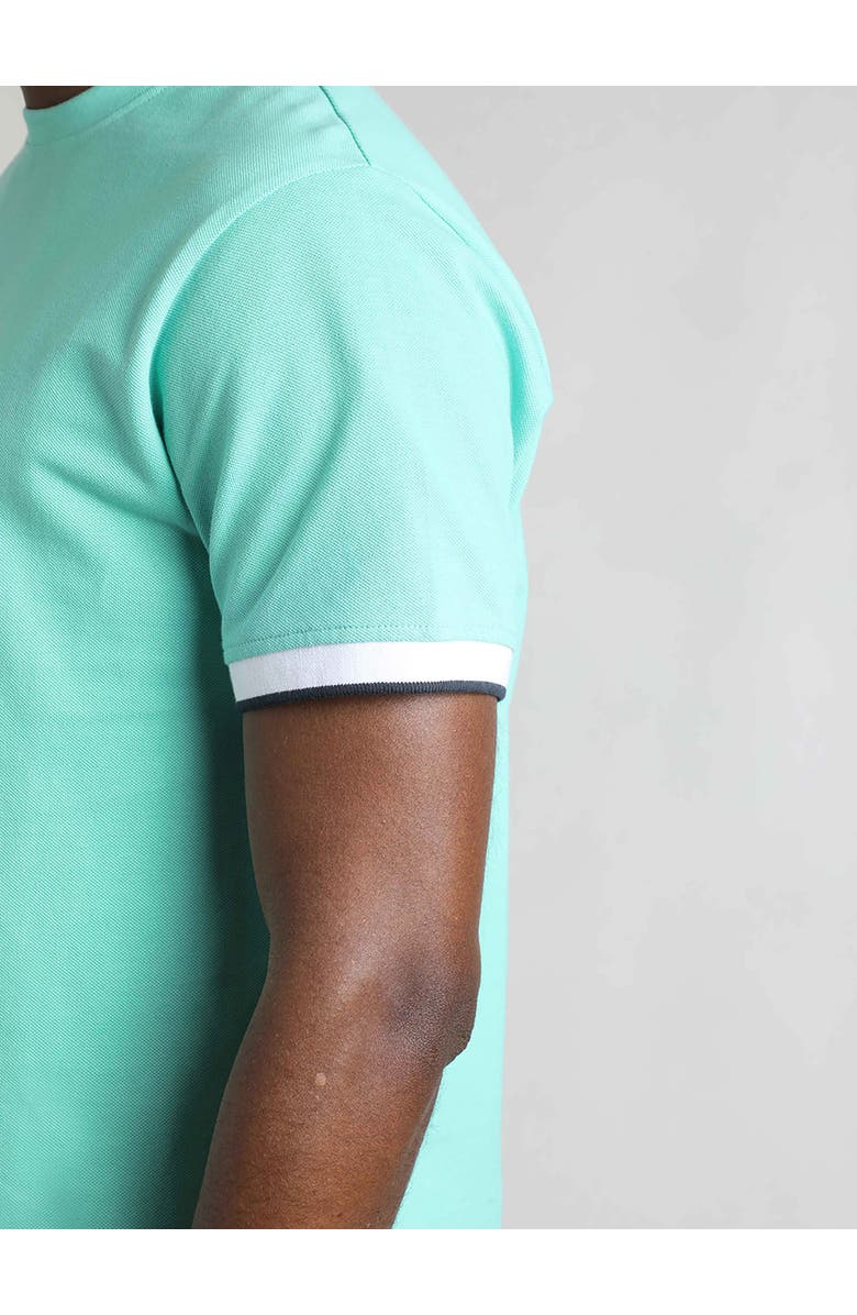 Weird Fish Danville Pique T-Shirt, Alternate, color, Aqua Marine