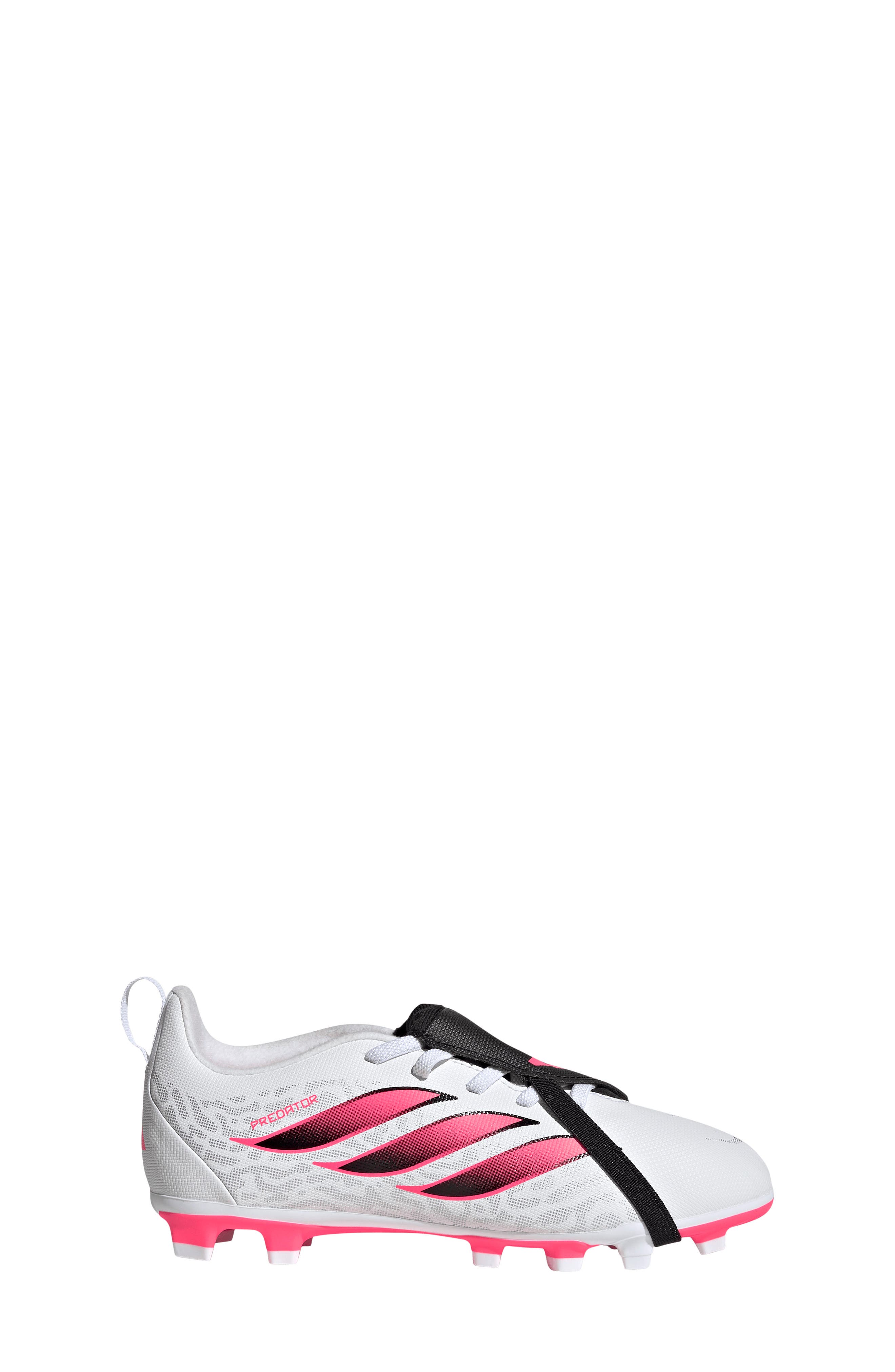 Kids' Predator Club Firm Ground/Multiground Soccer Cleat, Alternate, color, WHITE/ TURBO/ BLACK 1