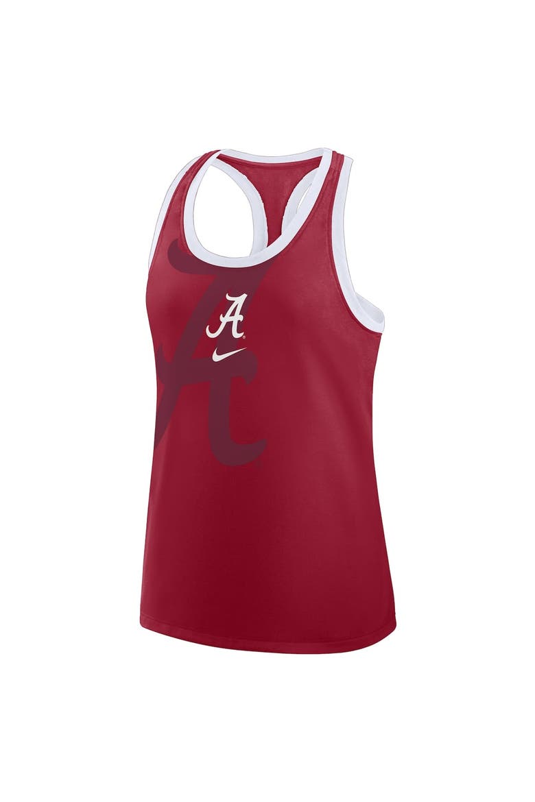 Women's Nike Crimson Alabama Crimson Tide Primetime Tri-Blend Racerback Tank Top, Alternate, color, Crimson
