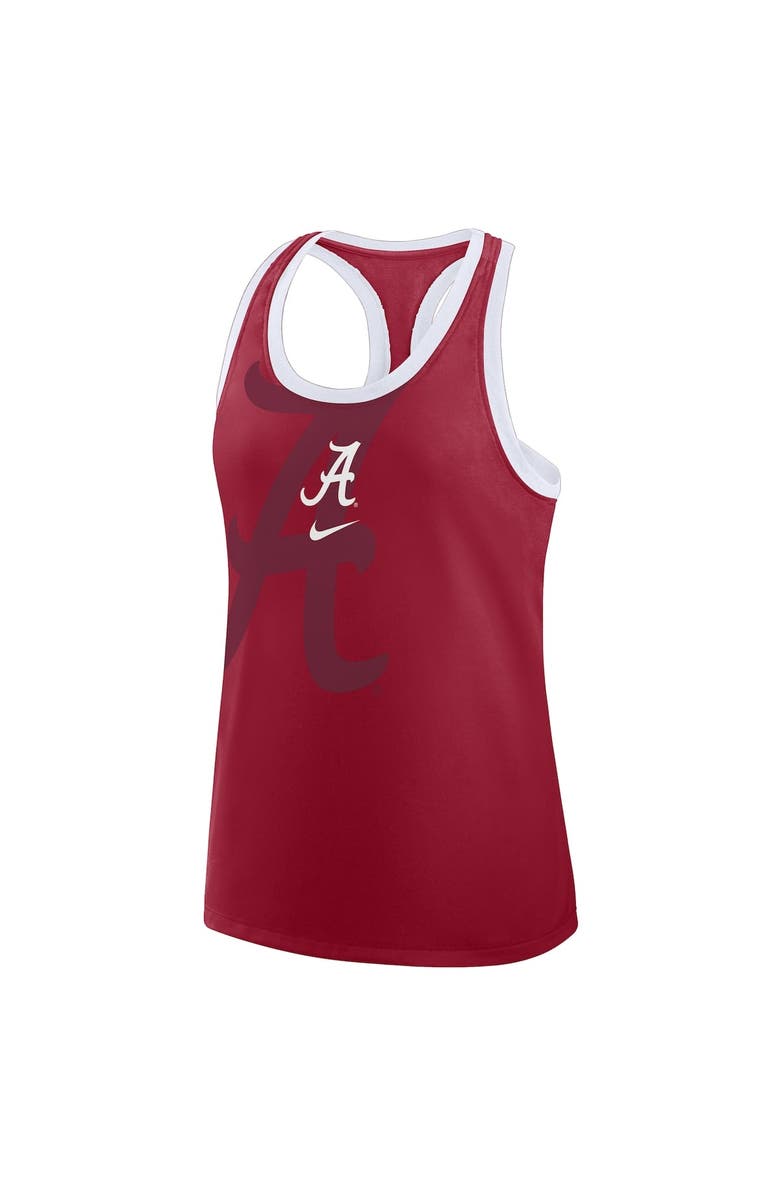 Nike Women's Nike Crimson Alabama Crimson Tide Primetime Tri-Blend Racerback Tank Top, Alternate, color, Crimson