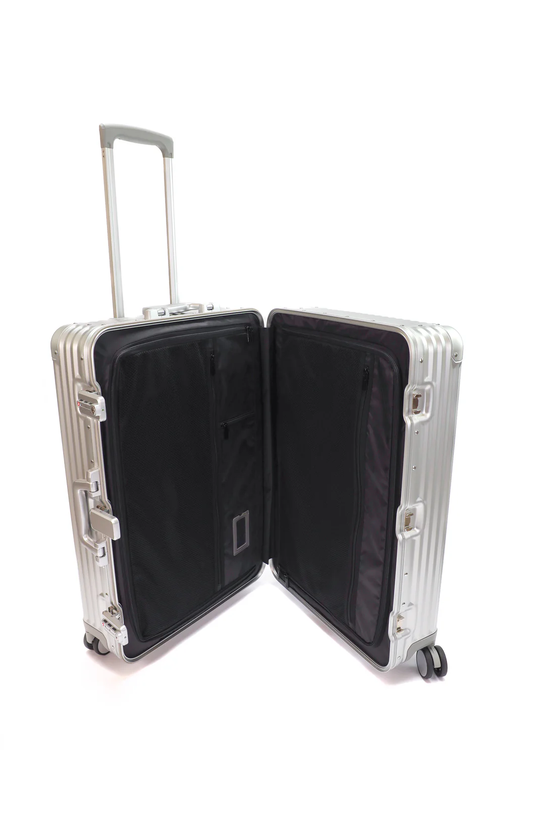 VinGardeValise VinAluminum 12-Bottle Wine & Spirits Suitcase for Luxury Travel, Alternate, color, Silver