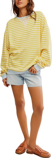 Oversize Stripe Sweatshirt