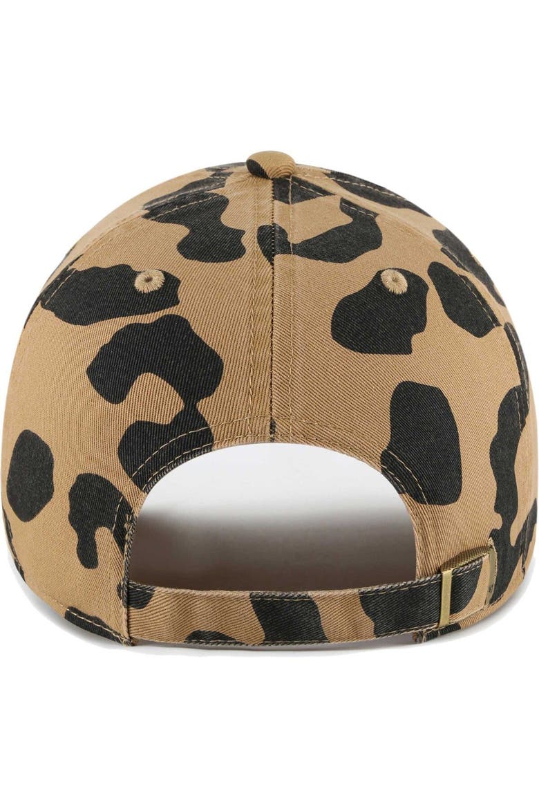 Women's '47 Auburn Tigers Rosette Leopard Clean Up Adjustable Hat, Alternate, color, Brown
