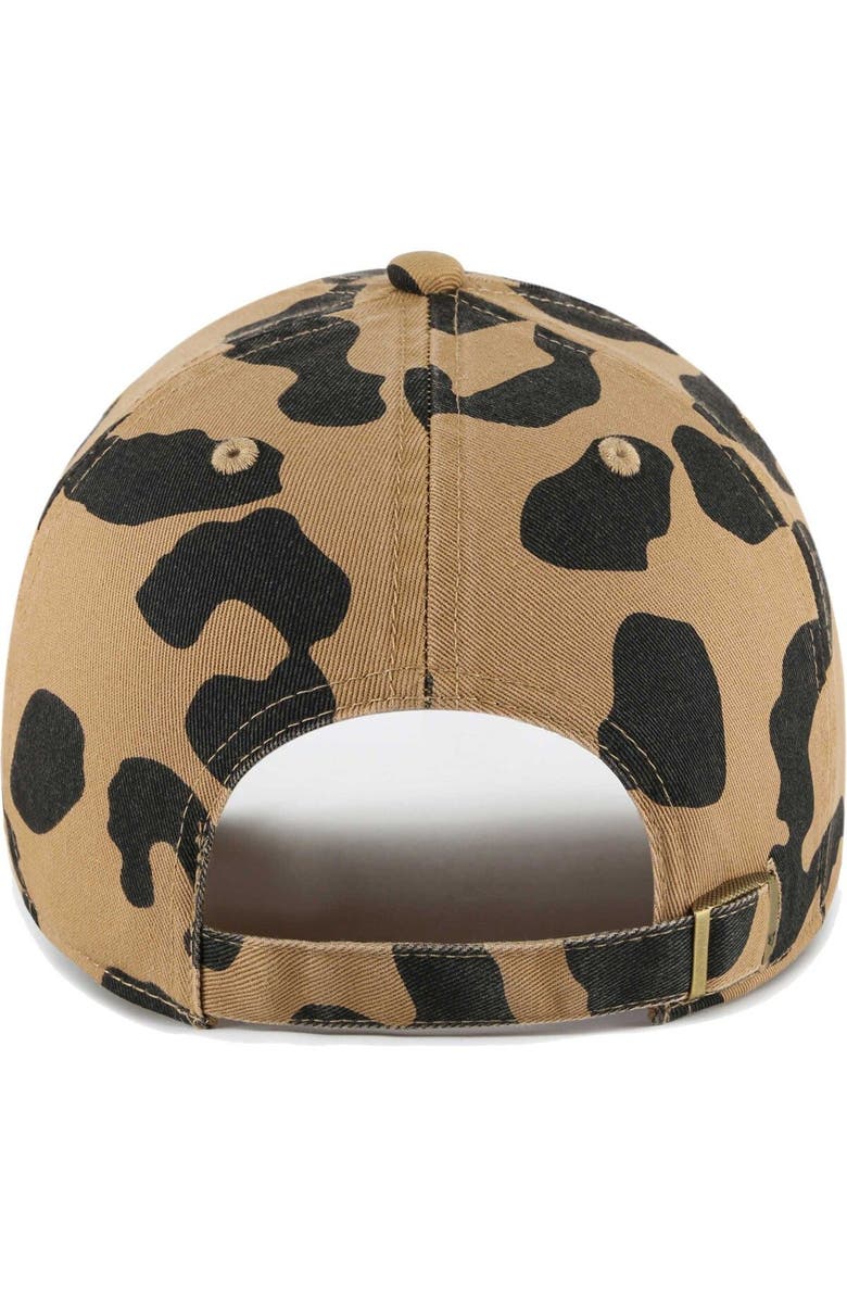 '47 Women's '47 Auburn Tigers Rosette Leopard Clean Up Adjustable Hat, Alternate, color, Brown