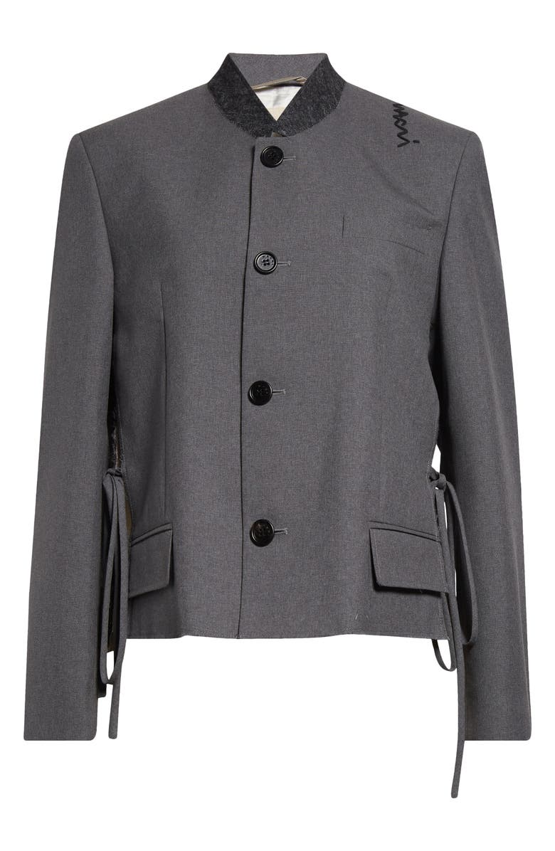Marni Short Virgin Wool & Cashmere Jacket, Main, color, 
