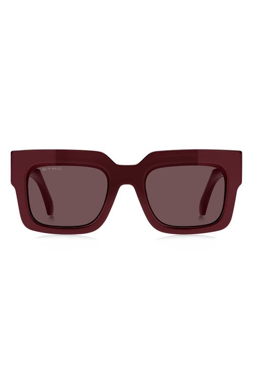 Etro 52mm Rectangular Sunglasses