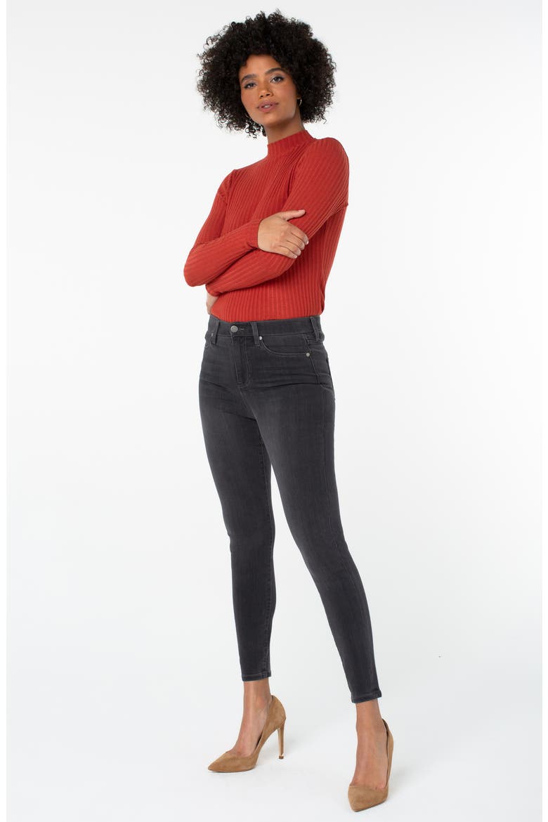 Liverpool Abby High Waist Ankle Jeans, Alternate, color, METEORITE