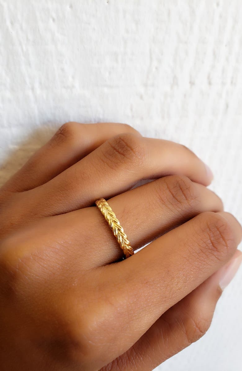 Sethi Couture 18k Gold Braid Band Ring, Alternate, color, 