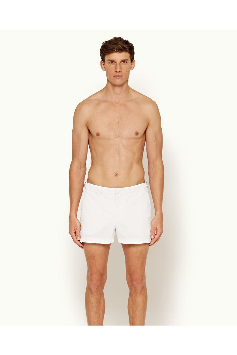 Springer Tailored-Fit Swim Shorts, Main, color, White