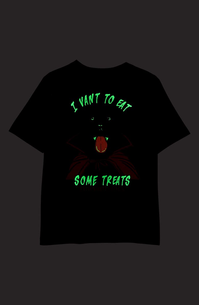 vineyard vines Kids' Eat Some Treats Glow in the Dark Pocket T-Shirt, Alternate, color, Evening Sky