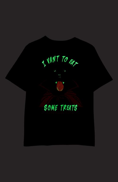Vineyard Vines Kids' Glow Eat Some Treats Cotton Graphic Pocket T-shirt In Gray