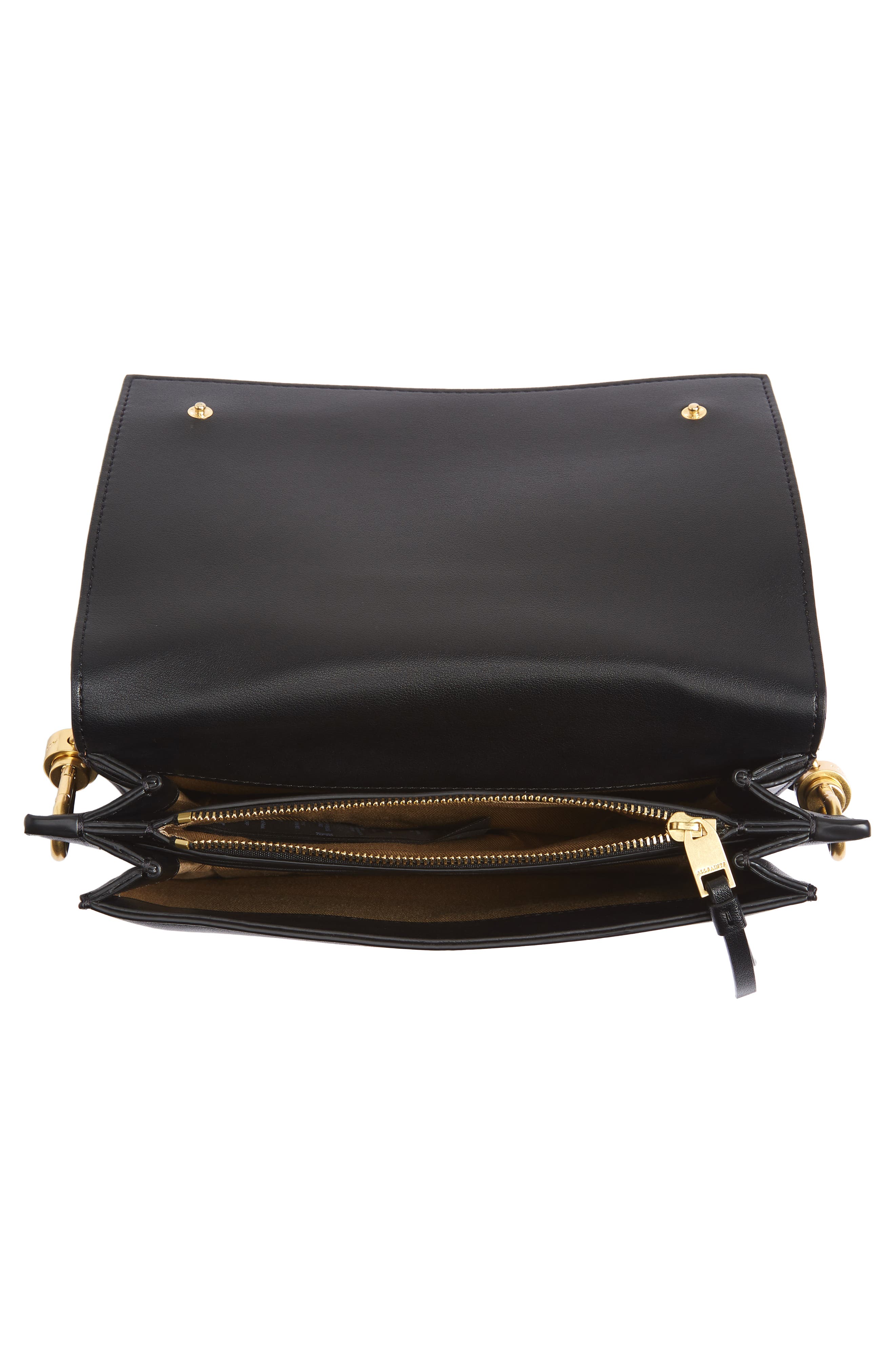 AllSaints Smith Genuine Calf Hair Crossbody Bag, Alternate, color, 