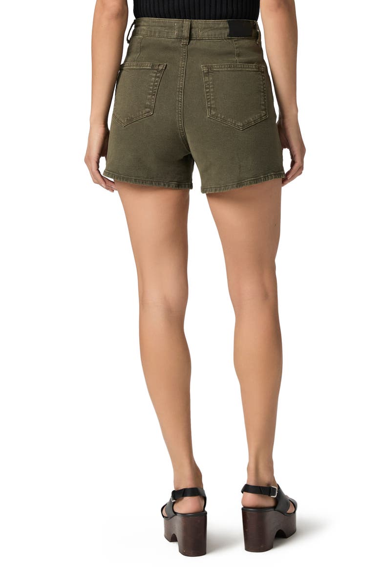 Dani Welt Pocket High Waist Denim Shorts, Alternate, color, VINTAGE BAYOU GREEN