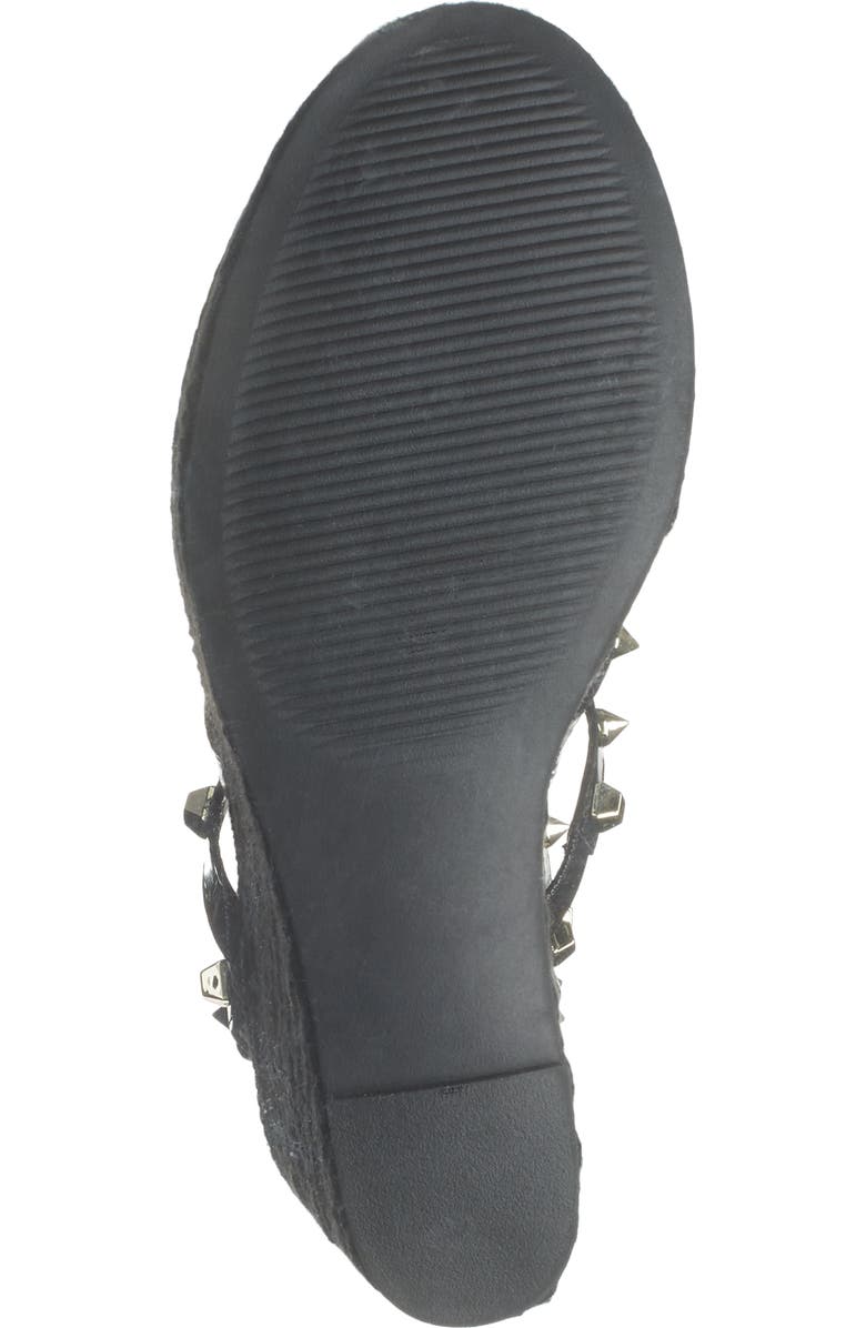 Steve Madden Scout Cage Studded Espadrille Wedge Sandal, Alternate, color,