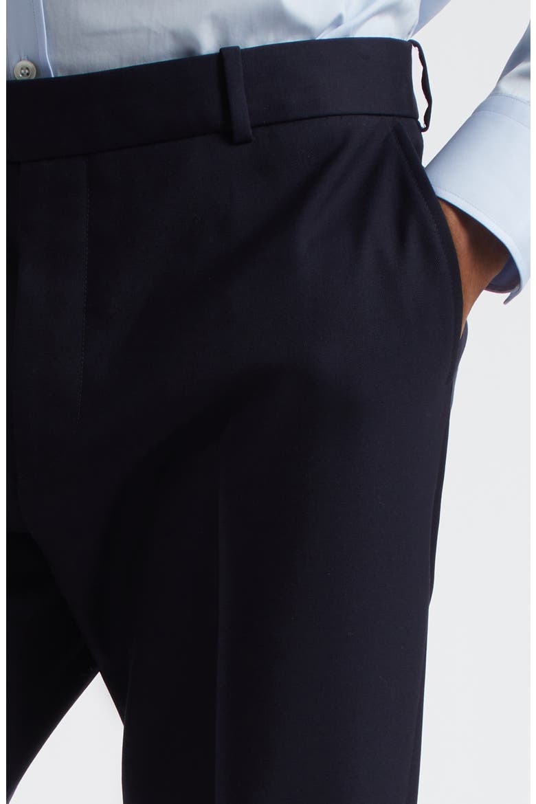 Low Rise Wool Cigarette Trousers, Alternate, color, NAVY