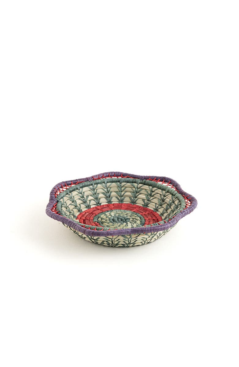 Mayan Hands Fina Basket, Alternate, color, Green
