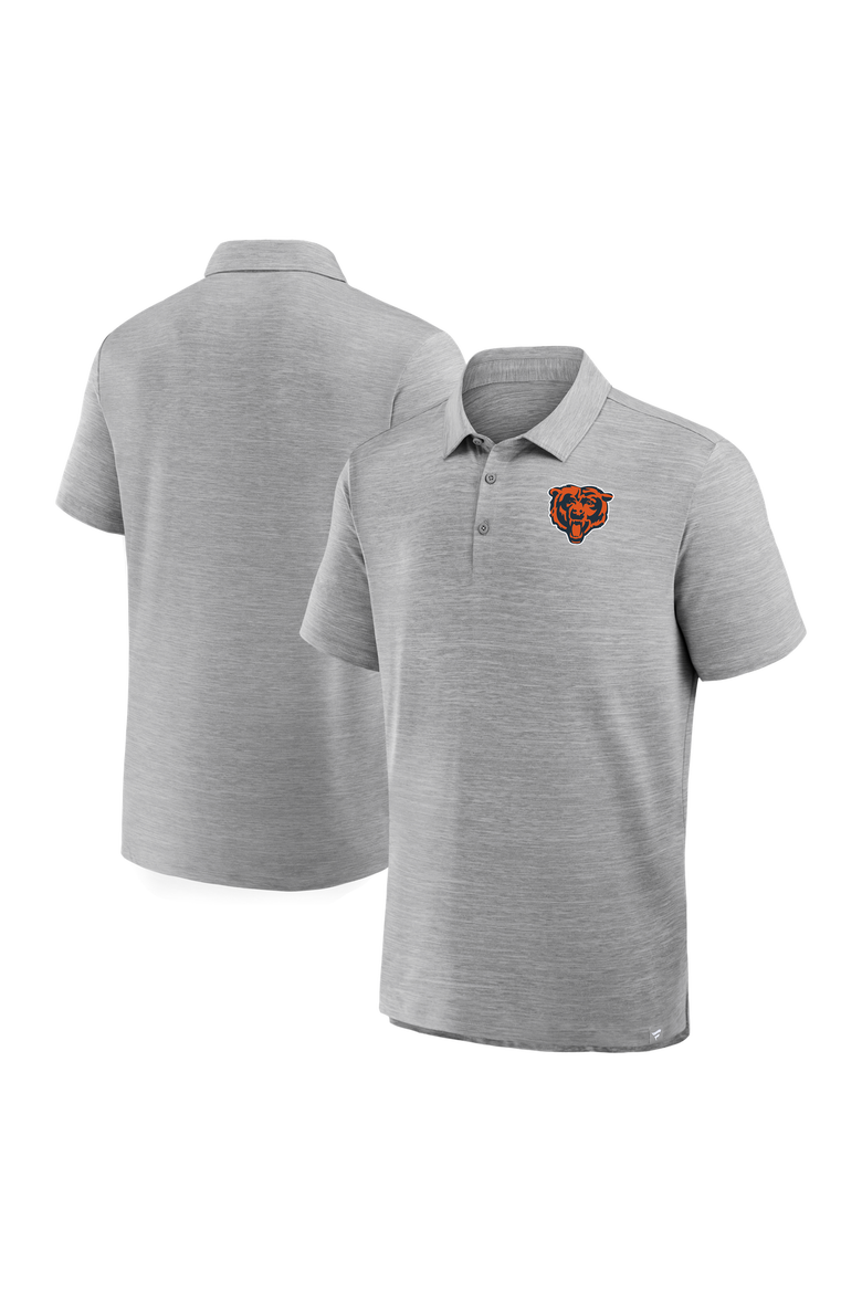 Men's Fanatics Heather Gray Chicago Bears Clutch Polo, Main, color, Heather Gray